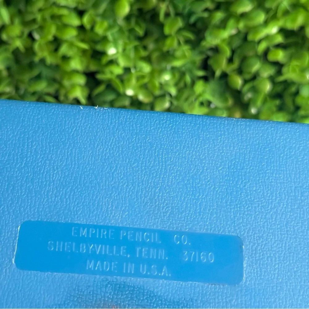 Vintage 1982 Kelloggs Rice Krispies Blue Pencil Case Box Snap Crackle Pop